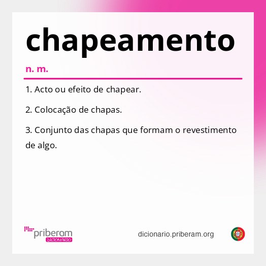 Significado de chapeamento