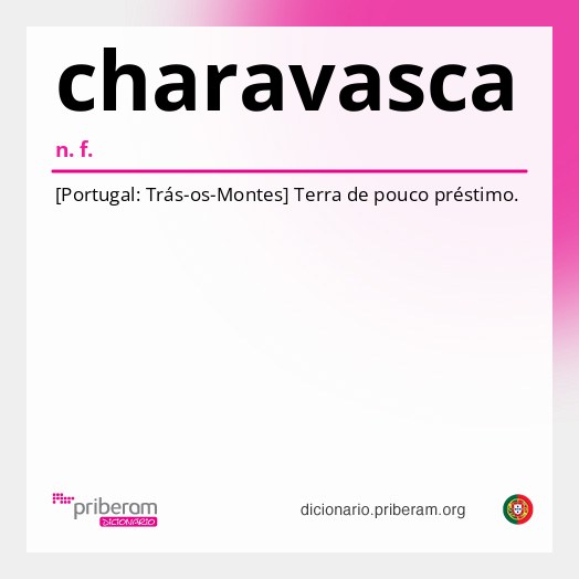 Significado de charavasca