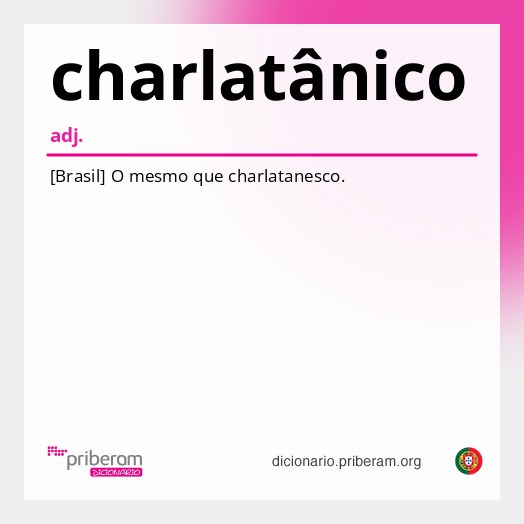 Significado de charlatânico
