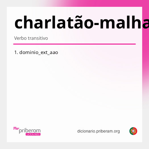 Significado de charlatão-malhado