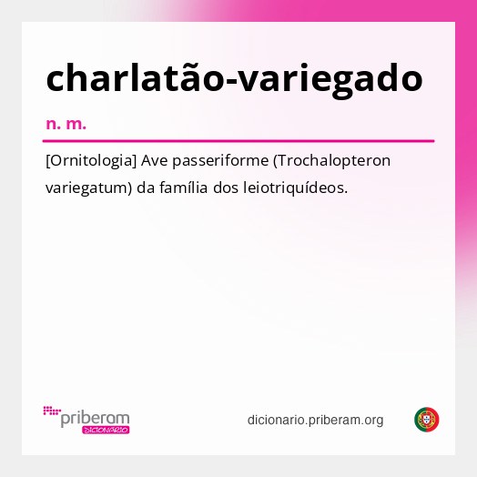 Significado de charlatão-variegado