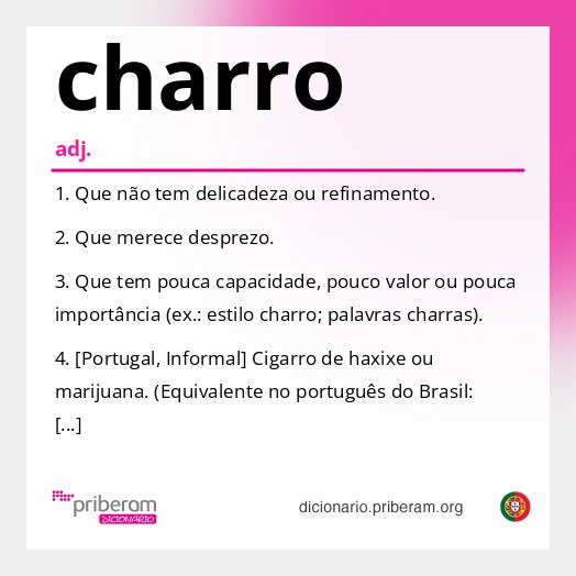 Significado de charro