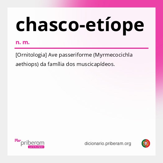 Significado de chasco-etíope