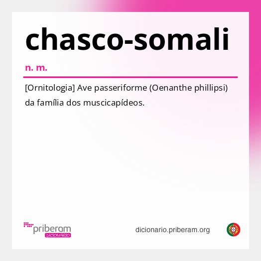 Significado de chasco-somali