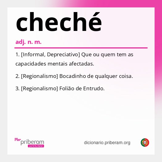 Significado de cheché