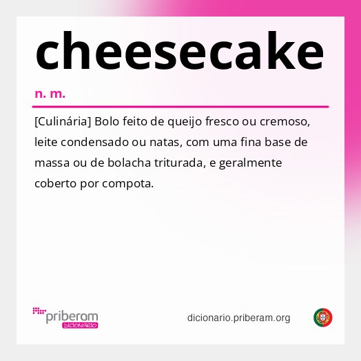 Significado de cheesecake