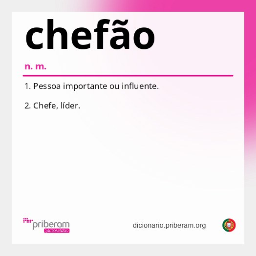 Significado de chefão