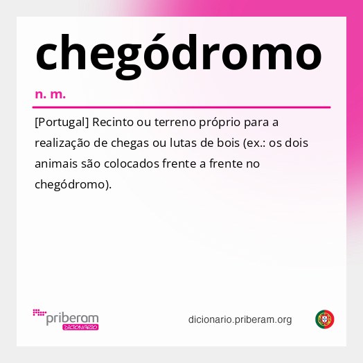 Significado de chegódromo