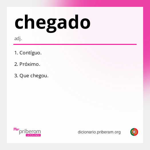 Significado de chegado