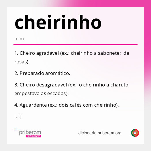 Significado de cheirinho