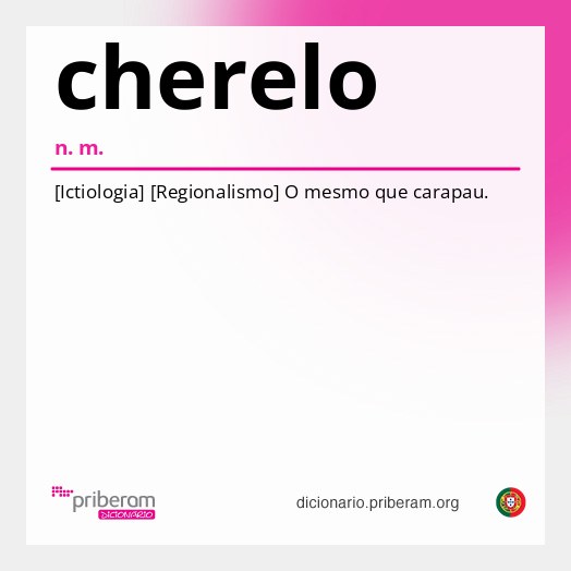 Significado de cherelo