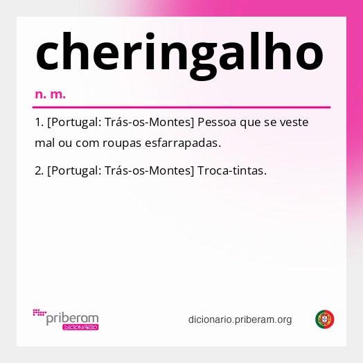 Significado de cheringalho