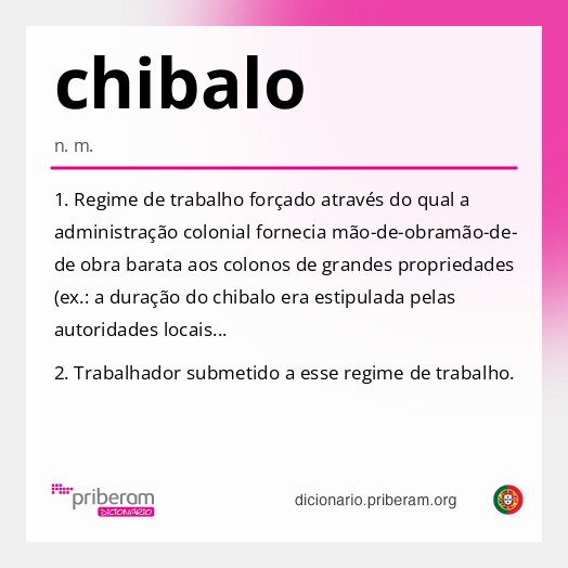 Significado de chibalo