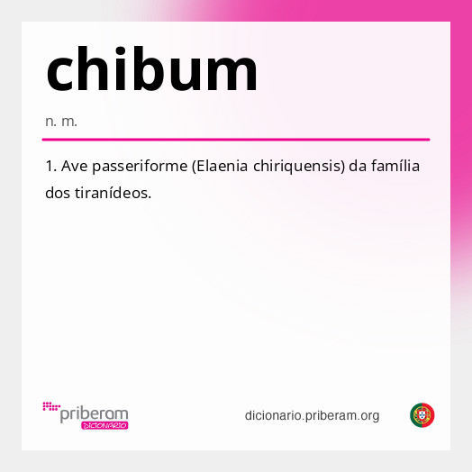 Significado de chibum