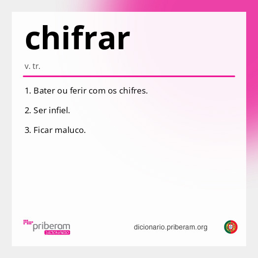 Significado de chifrar