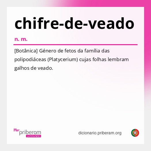 Significado de chifre-de-veado
