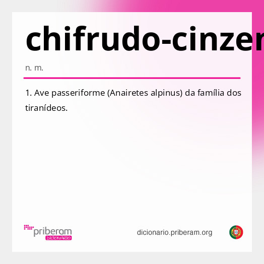 Significado de chifrudo-cinzento
