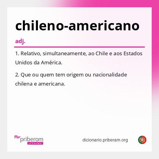 Significado de chileno-americano