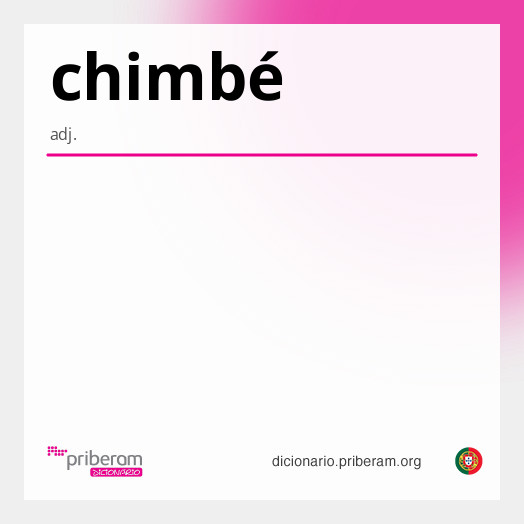 Significado de chimbé