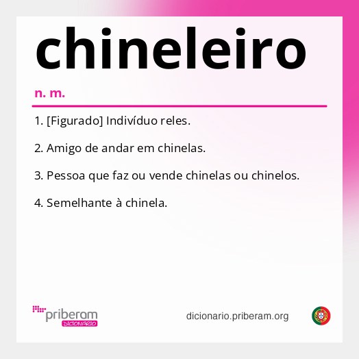 Significado de chineleiro