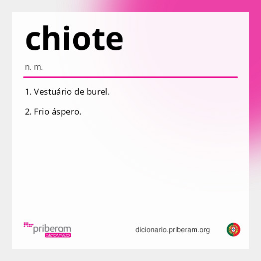 Significado de chiote