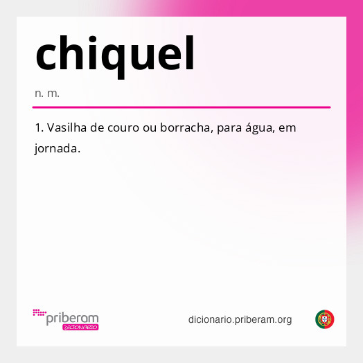 Significado de chiquel
