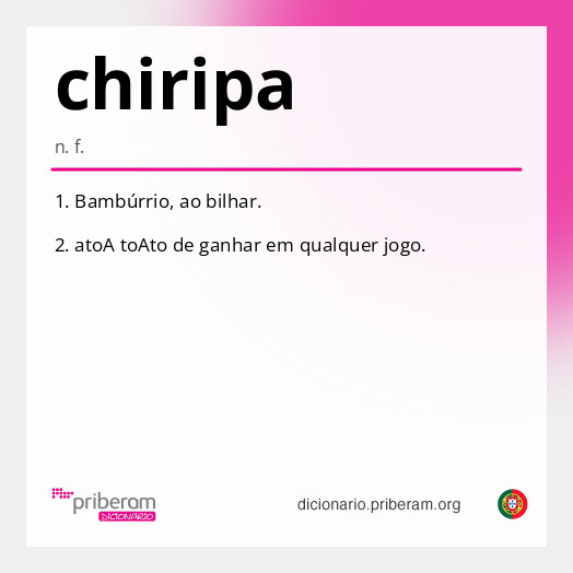 Significado de chiripa