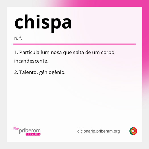 Significado de chispa