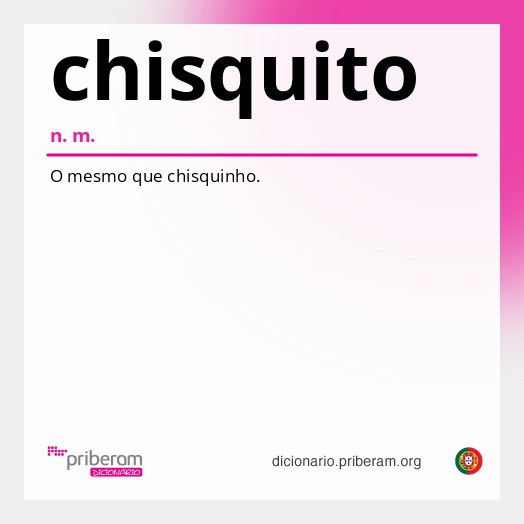 Significado de chisquito