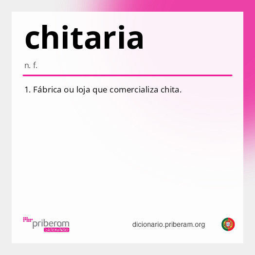 Significado de chitaria