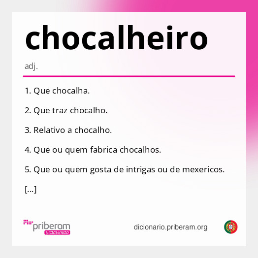 Significado de chocalheiro