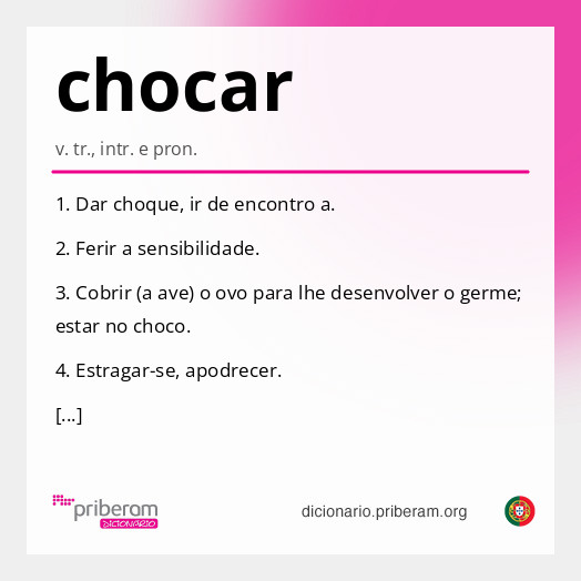 Significado de chocar