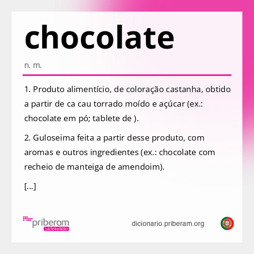 Significado de chocolate