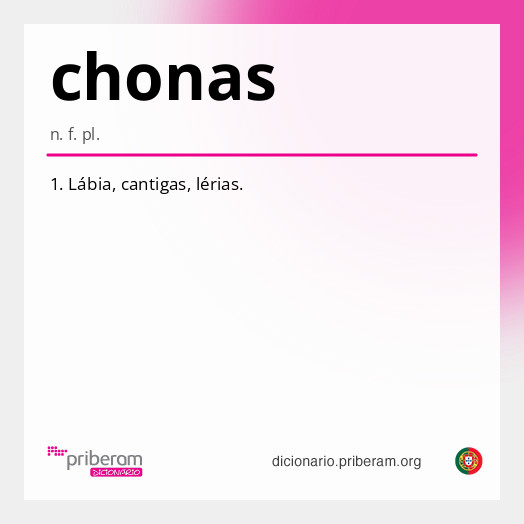 Significado de chonas
