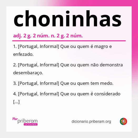 Significado de choninhas