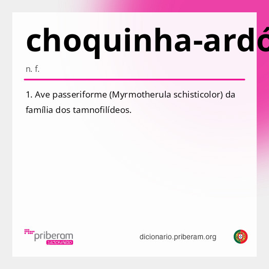 Significado de choquinha-ardósia