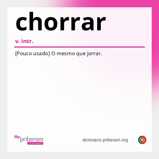 Significado de chorrar