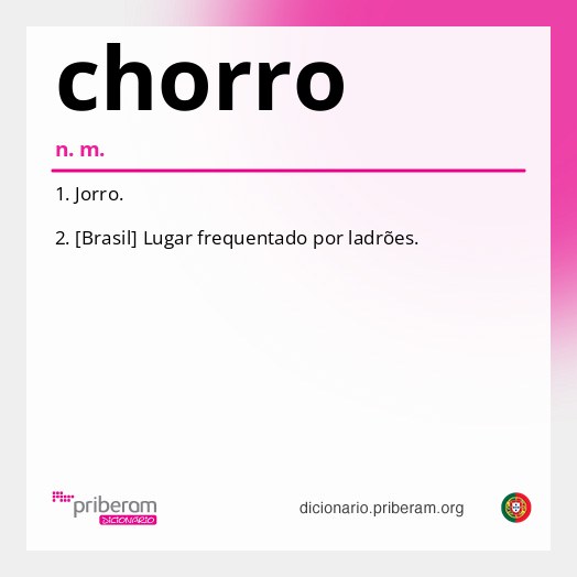 Significado de chorro