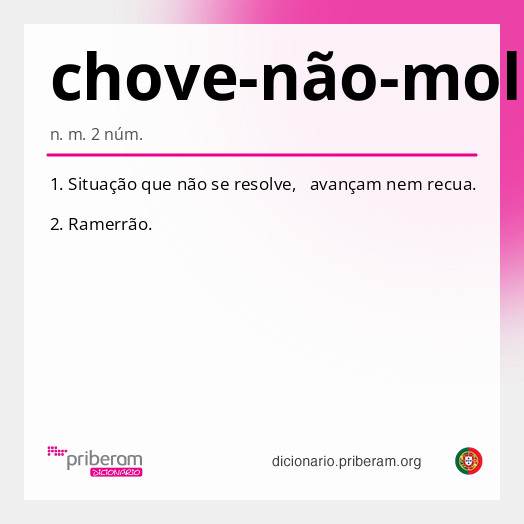 Significado de chove-não-molha