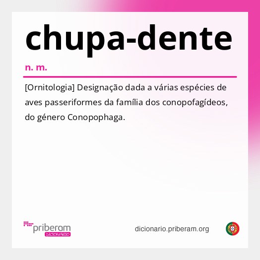 Significado de chupa-dente