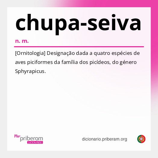 Significado de chupa-seiva