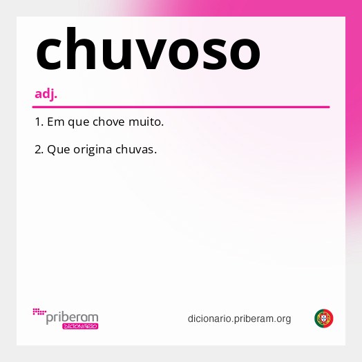 Significado de chuvoso
