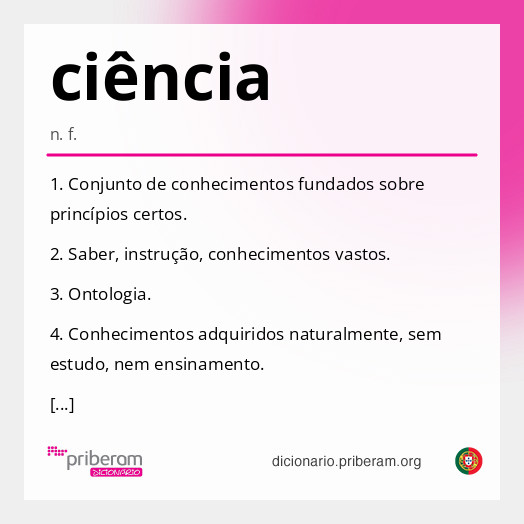 Significado de ciência