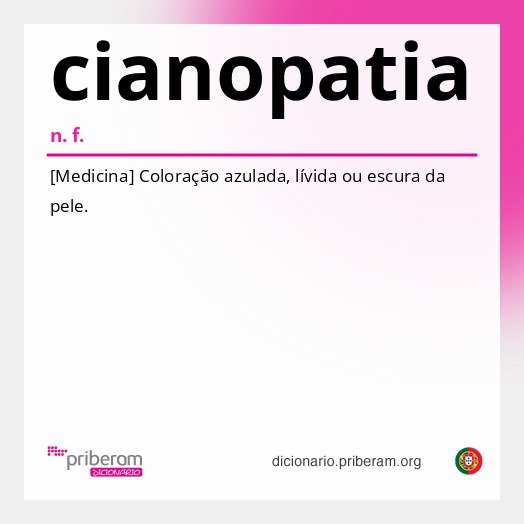 Significado de cianopatia