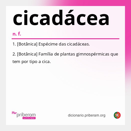 Significado de cicadácea
