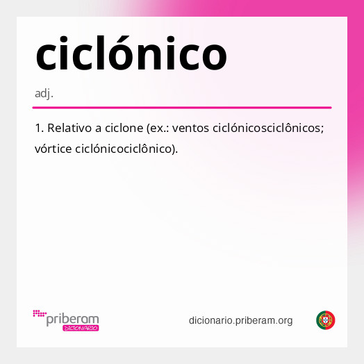 Significado de ciclónico
