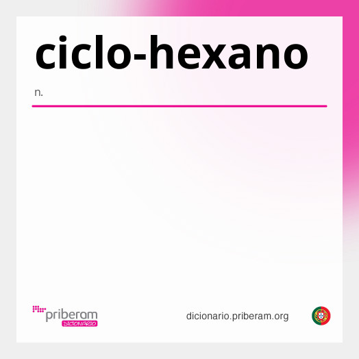 Significado de ciclo-hexano