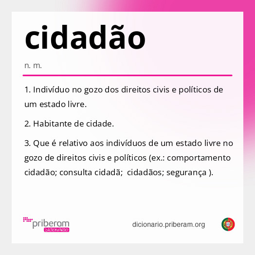 Significado de cidadão