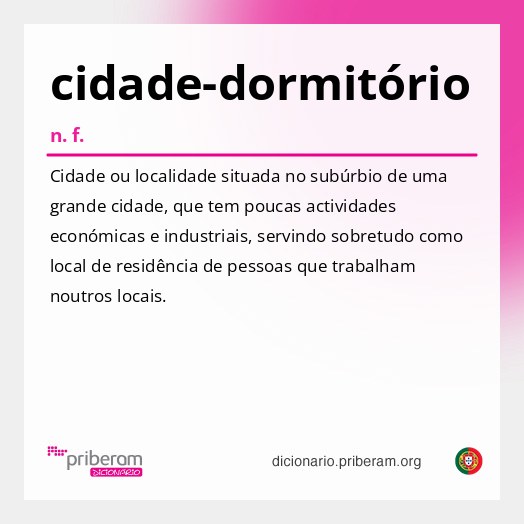 Significado de cidade-dormitório