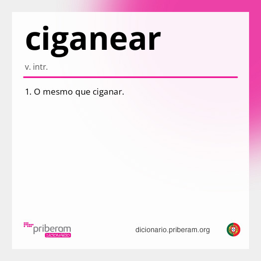 Significado de ciganear